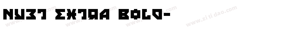 Nyet Extra Bold字体转换